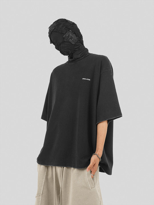 UNDERWATER Destroyed Cross Bones Print Tee