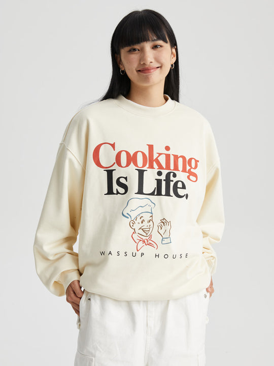 Wassup House LIFE Printed Sweatshirt