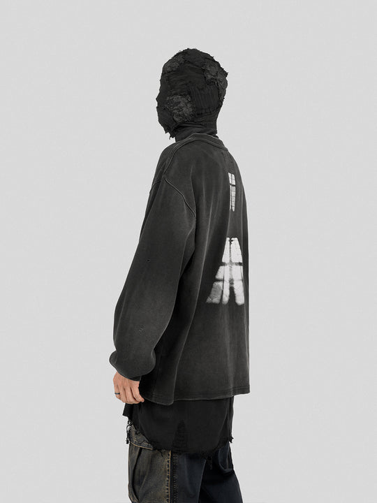 UNDERWATER Light Shadow Printed Long Sleeve Tee