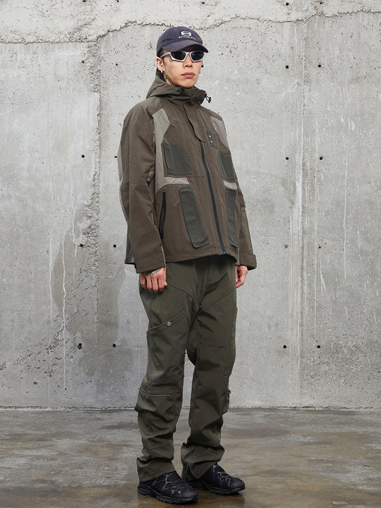 F2CE Functional Pockets Workwear Leg Zipper Pants