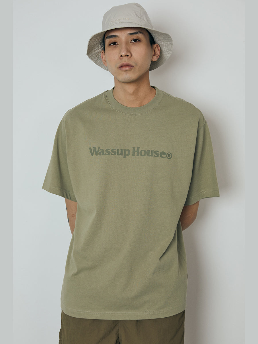 Wassup Basic Large Logo Print Tee | Face 3 Face