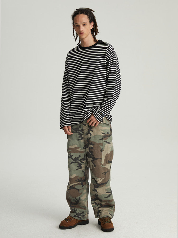 Wassup House Striped Long Sleeved Tee