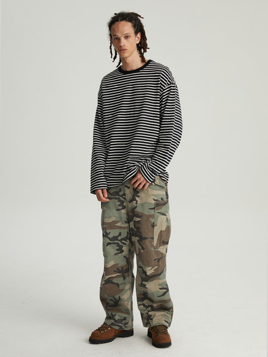 Wassup House Striped Long Sleeved Tee