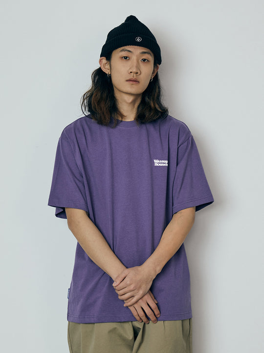 Wassup Basic foam printed Logo Tee | Face 3 Face