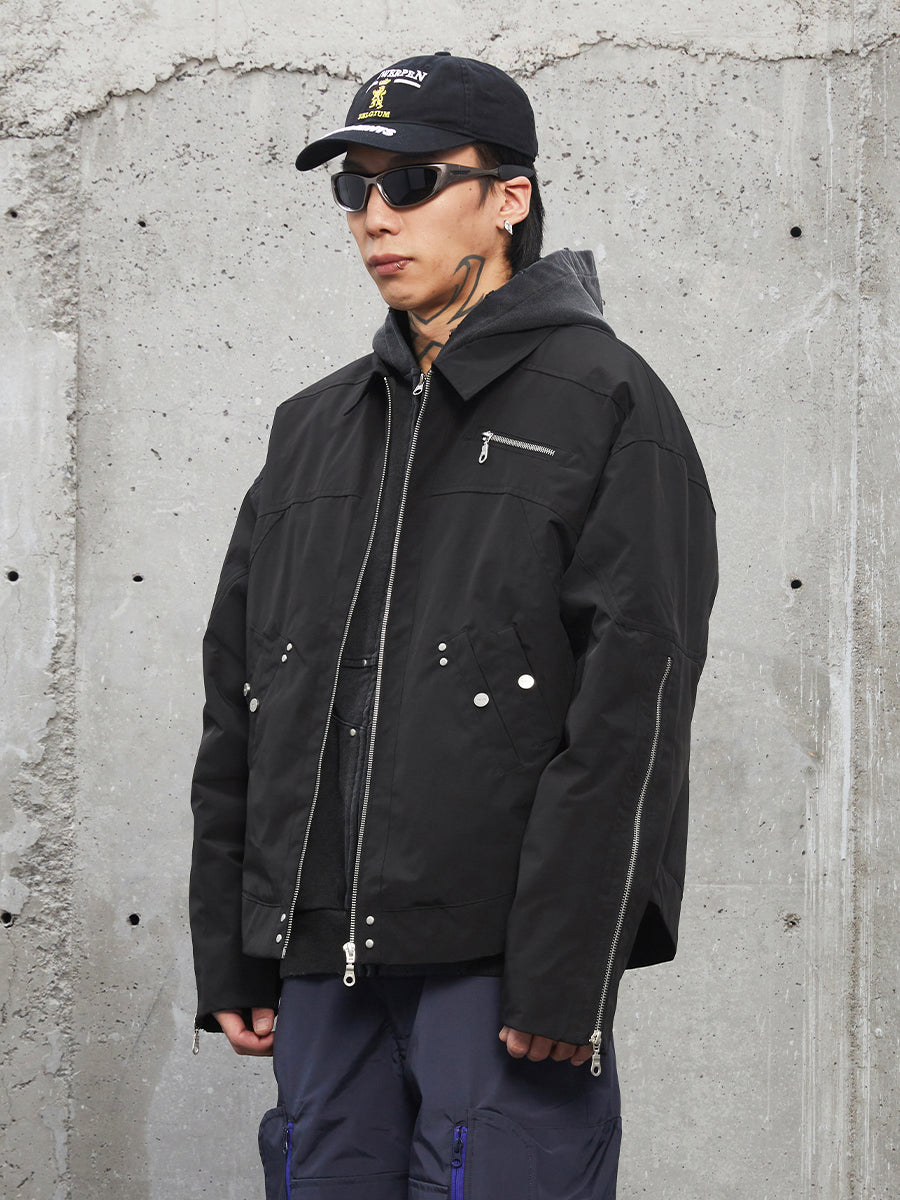 F2CE Hard Shell Bomber Flight Jacket