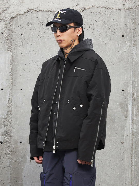 F2CE Hard Shell Bomber Flight Jacket