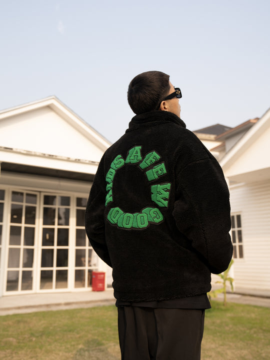 AFGK Sherpa Zip-up Fleece / Circle Logo Boa Jacket | Face 3 Face