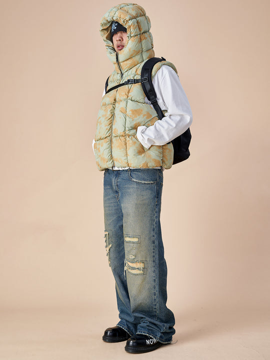 EVILKNIGHT(EK) Torn Holes Abrasive Patches Embroidery Denim Jeans