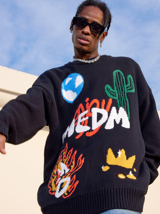 MEDM Campfire Cactus Knit Sweater | Face 3 Face