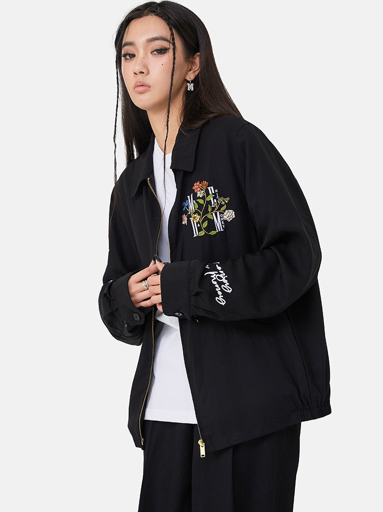 MEDM Flower Letter Embroidery Jacket | Face 3 Face