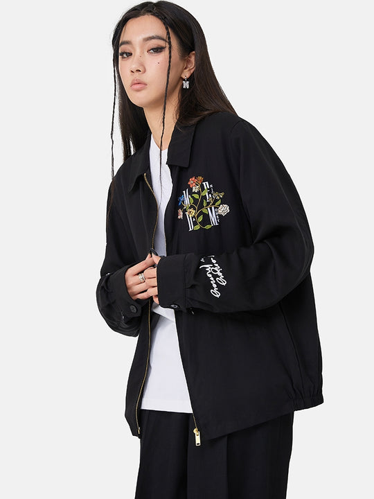 MEDM Flower Letter Embroidery Jacket | Face 3 Face