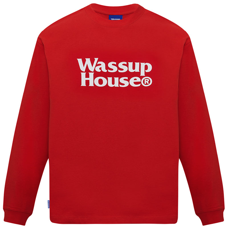 Wassup House Double Line Logo Long Sleeved Tee