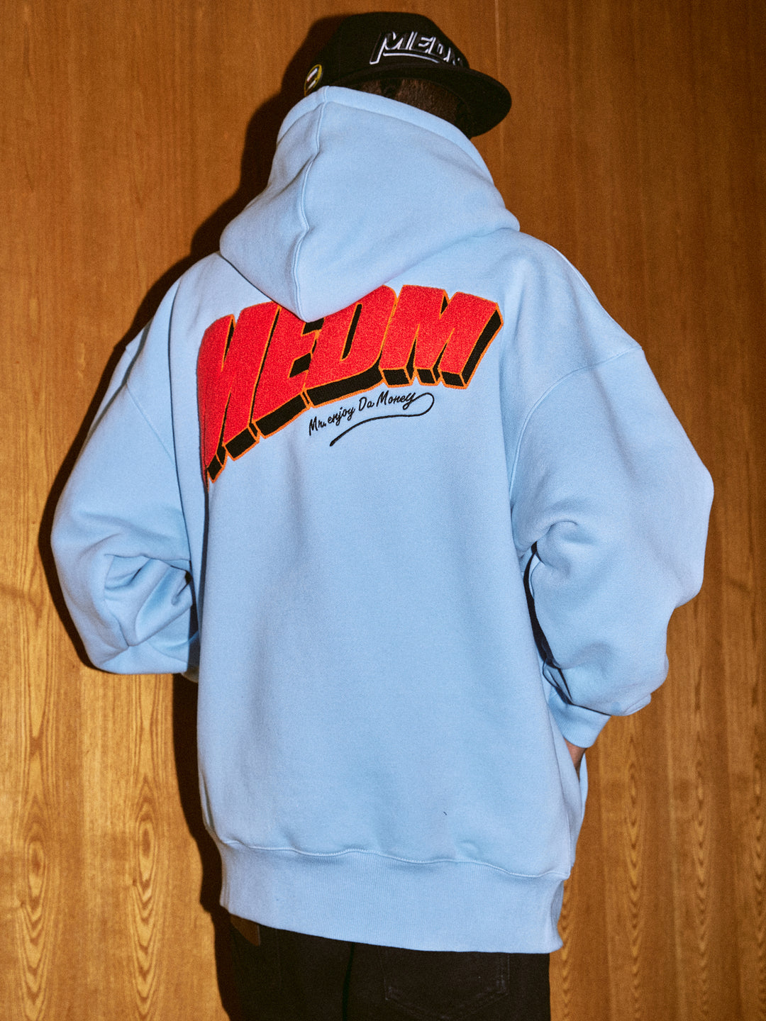 MEDM Ins Wind Super Fire Logo Hoodie | Face 3 Face