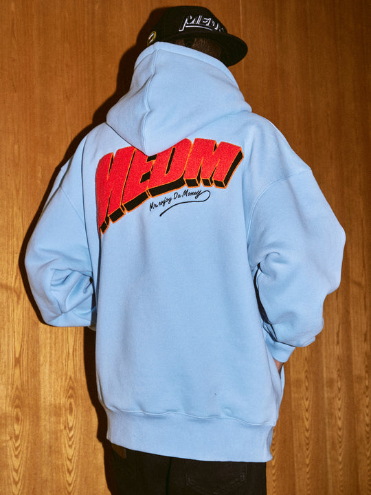 MEDM Ins Wind Super Fire Logo Hoodie | Face 3 Face