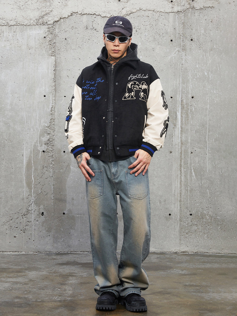 F2CE Vintage Wash Front Pockets Denim Jeans