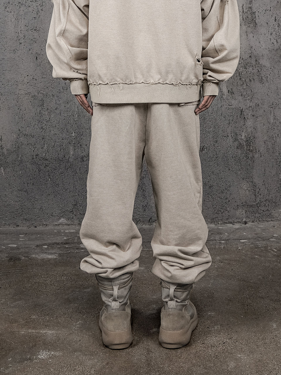 UNDERWATER Wasteland Distressed Drawstring Sweatpants