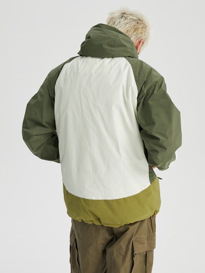 Wassup House Color Blocking Waterproof Hooded Jacket