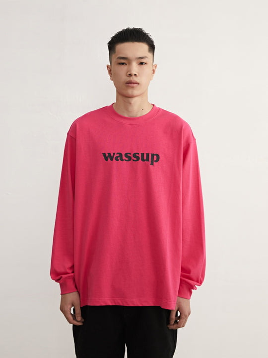 Wassup House Basic Logo printed Long Sleeved Tee
