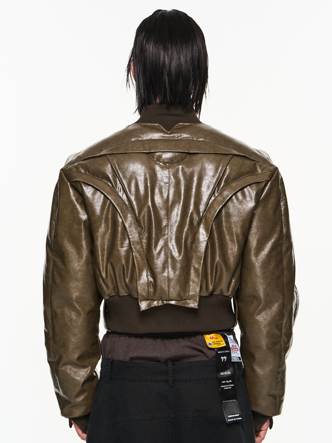 BLIND NO PLAN Half Circle Heavy Duty MA1 Short Jacket