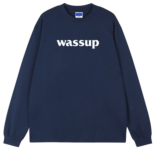 Wassup House Basic Logo printed Long Sleeved Tee