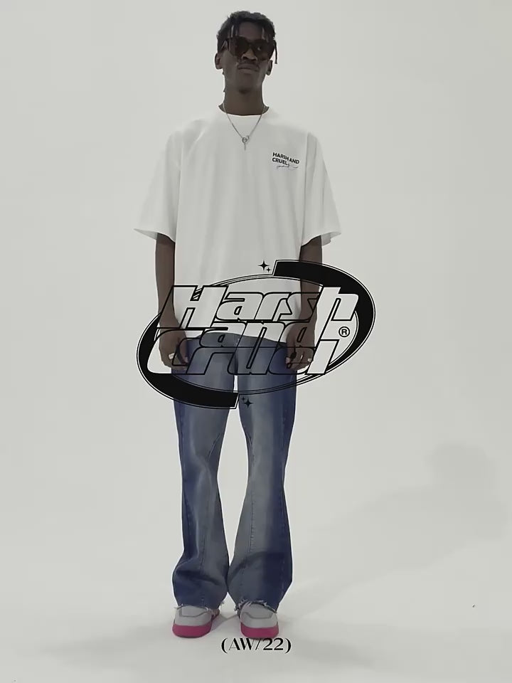 Harsh and Cruel Gradient Washed Denim