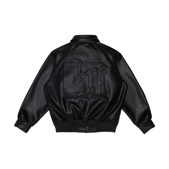 ANTIDOTE WTF Logo PU Leather Jacket | Face 3 Face