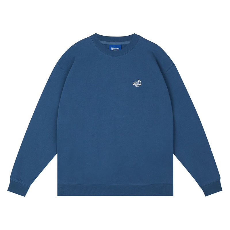 Wassup House Crab Graffiti Word Foam Printing Sweatshirt