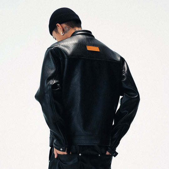 ANTIDOTE LOGO Motorcycle PU Leather Jacket | Face 3 Face