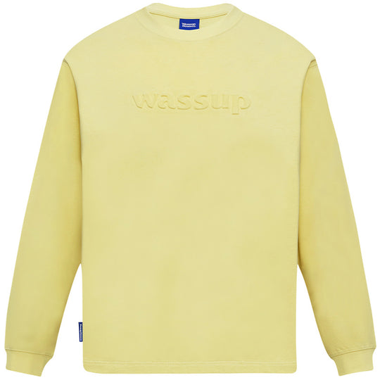 Wassup House Basic 3D Embossed Logo Long Sleeved Tee