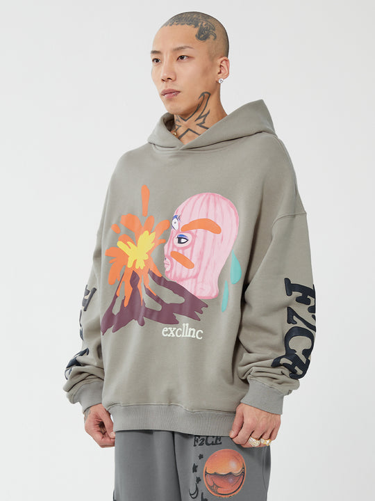 F2CE Foam Printing Pullover Hoodie | Face 3 Face