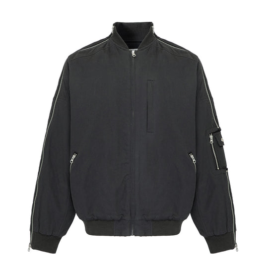 F2CE Multi Zipper Bomber Flight Jacket