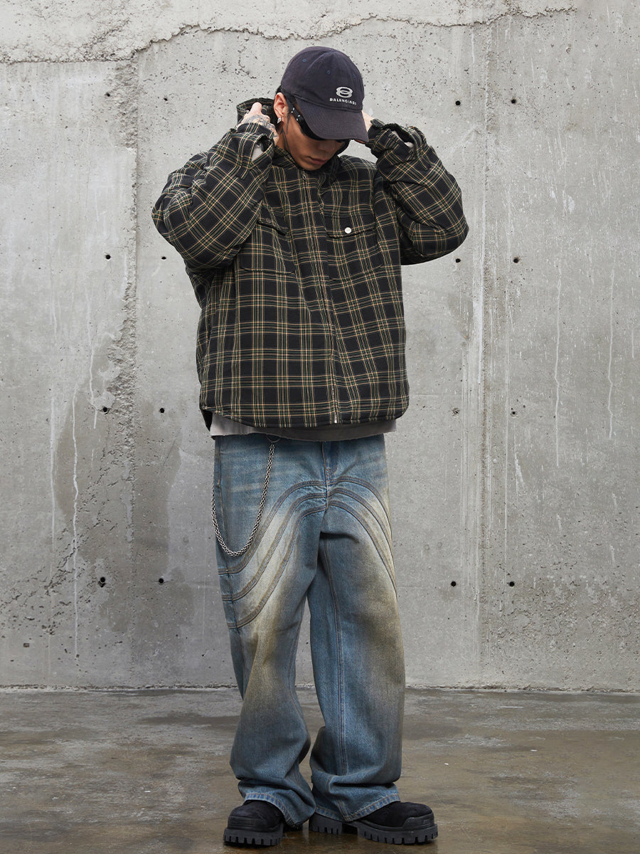 F2CE Plaid Hooded Jacket