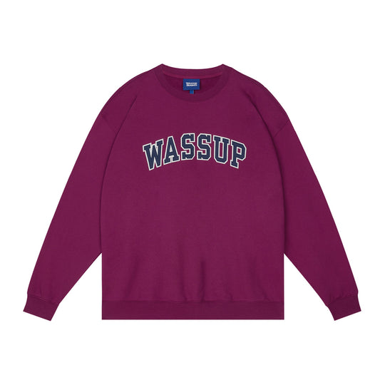 Wassup House Patch Embroidery Logo Sweatshirt