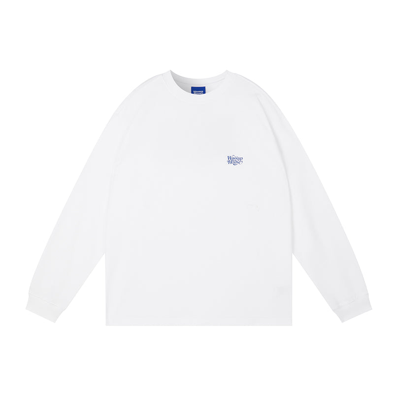 Wassup House Liner Font Logo Long Sleeved Tee