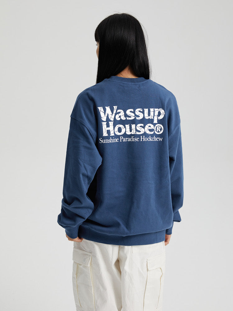 Wassup House Cutting Logo Sweatshirt