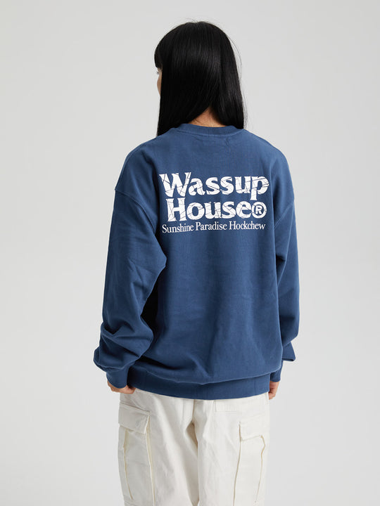 Wassup House Cutting Logo Sweatshirt
