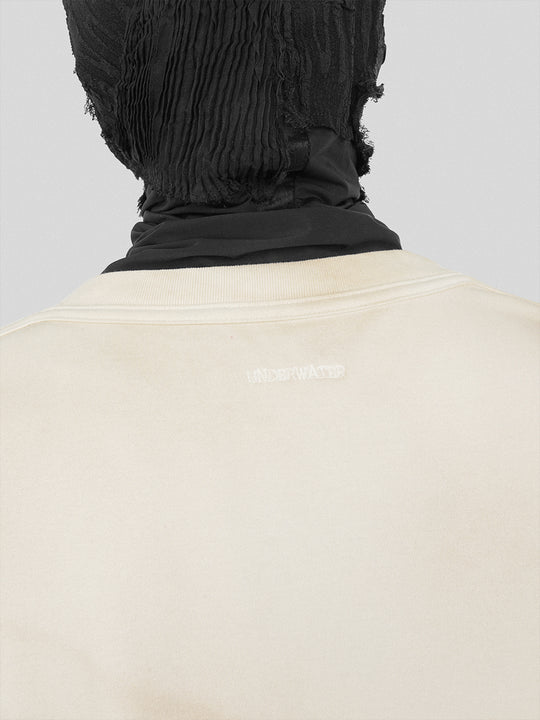 UNDERWATER Deconstructed Patchwork Slogan Printed Tee