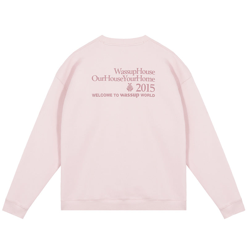 Wassup House Earth Planting Printed Embroidery Sweatshirt