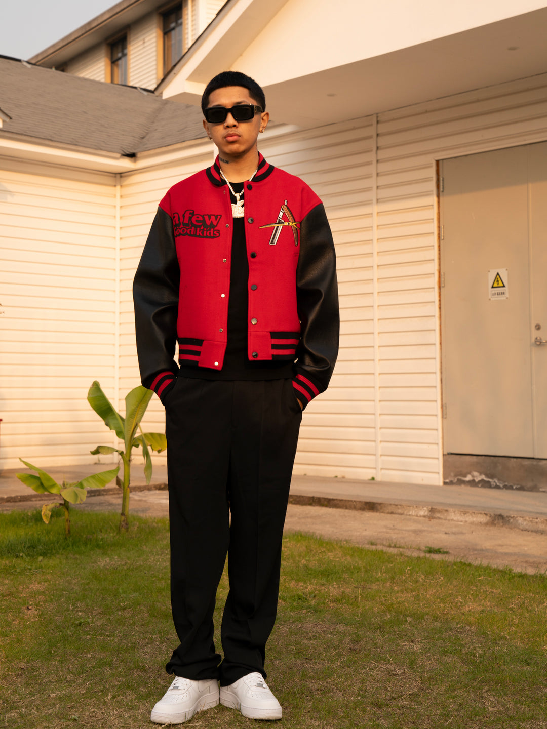 Racer varsity jacket | Barber Varsity Jacket| Face 3 Face