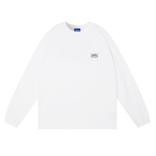 Wassup House Retro Logo Embroidery Chapter Long Sleeved Tee