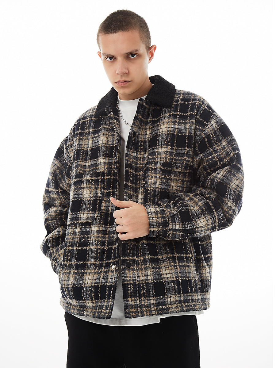F2CE Plaid Woolen Jacket | Face 3 Face