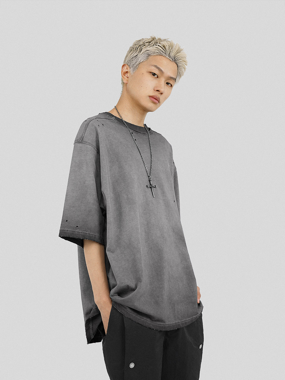 UNDERWATER Destruction Deconstruction Patchwork Tee