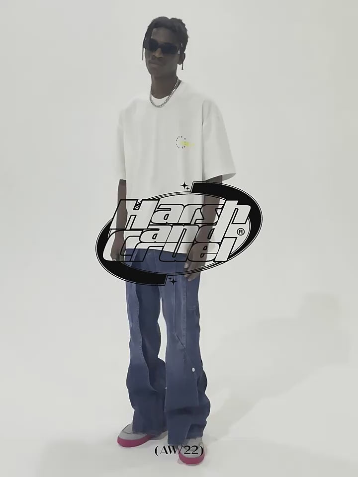 Harsh and Cruel Layered Washed Denim