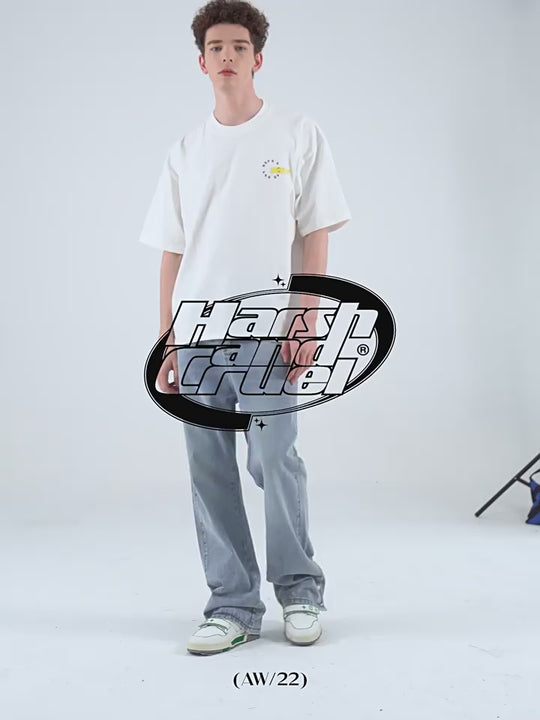 Harsh and Cruel Snap Buttons Adjustable Denim