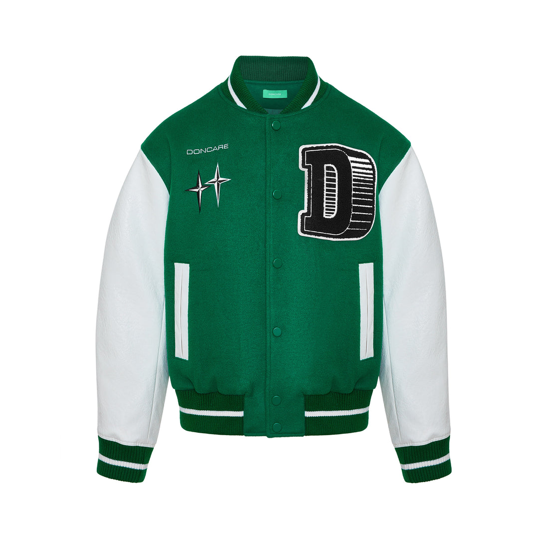 DONCARE D LOGO Varsity Jacket | Face 3 Face