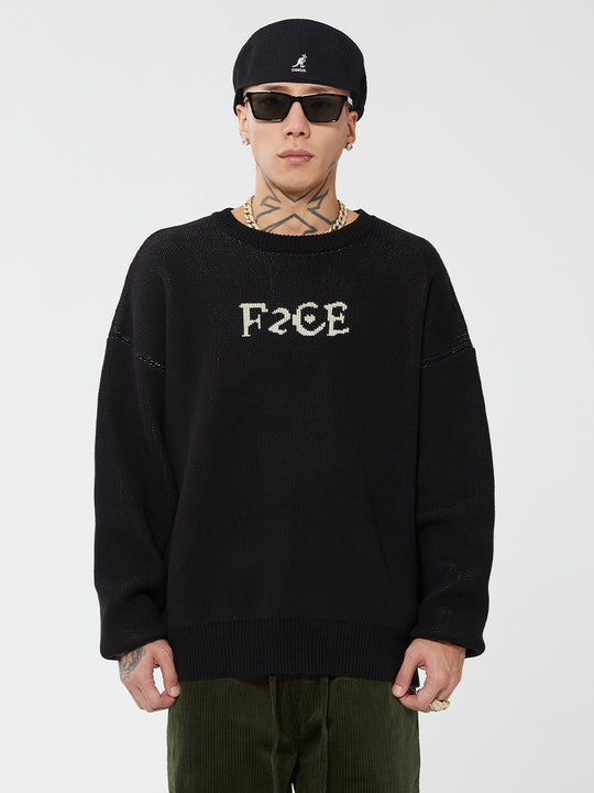 F2CE Love Heart LOGO Knit Sweater | Face 3 Face