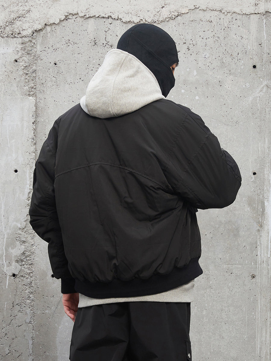 F2CE 3D Pockets Multi Zipper Bomber Flight Jacket