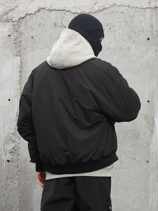 F2CE 3D Pockets Multi Zipper Bomber Flight Jacket