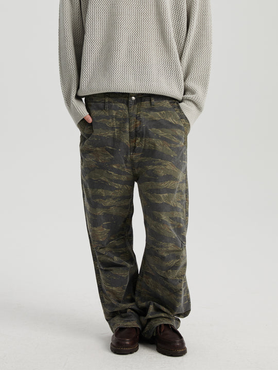 Wassup House Tree Camouflage Old Work Pants