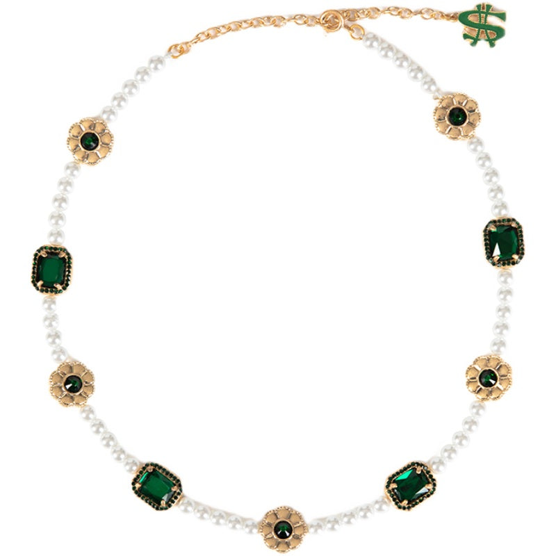 SALUTE Daisy Flower Gemstone Necklace | Face 3 Face